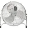 AREBOS Ventilateur De Sol 36cm 14 Pouces 70 W 3 Niveaux De Vitesse Angle D'inclinaison Réglable Argenté -Climatiseur Et Ventilateur 12129853 1