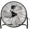 AREBOS Ventilateur De Sol 50cm 120W 20 Pouces 3 Niveaux De Vitesse Angle D'inclinaison Réglable Noir