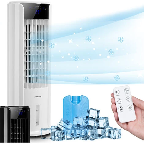 Klarstein Rafraichisseur D'Air 4 En 1, Climatiseur Portable, Humidificateur, Ventilateur, Climatiseur Mobile Sans Évacuation, Silencieux, Pack Glacon, Réservoir 3.5L, 60W, Puissant Débit D'Air 486m³/h 3 Klarstein Rafraichisseur D'Air 4 En 1, Climatiseur Portable, Humidificateur, Ventilateur, Climatiseur Mobile Sans Évacuation, Silencieux, Pack Glacon, Réservoir 3.5L, 60W, Puissant Débit D'Air 486m³/h