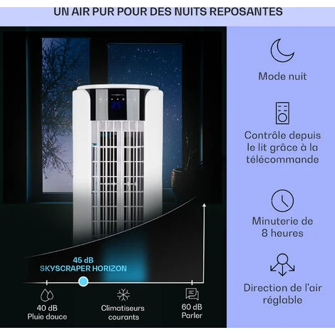 Klarstein Rafraichisseur D'Air 4 En 1, Climatiseur Portable, Humidificateur, Ventilateur, Climatiseur Mobile Sans Évacuation, Silencieux, Pack Glacon, Réservoir 3.5L, 60W, Puissant Débit D'Air 486m³/h 6 Klarstein Rafraichisseur D'Air 4 En 1, Climatiseur Portable, Humidificateur, Ventilateur, Climatiseur Mobile Sans Évacuation, Silencieux, Pack Glacon, Réservoir 3.5L, 60W, Puissant Débit D'Air 486m³/h – Image 4