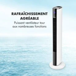 Skyscraper 3G Ventilateur Tour 48 W Débit 1633 M³/h Panneau Tactile Blanc -Climatiseur Et Ventilateur 12605274 3