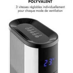 Skyscraper 3G Ventilateur Tour 48 W Débit 1633 M³/h Panneau Tactile Blanc -Climatiseur Et Ventilateur 12605274 5