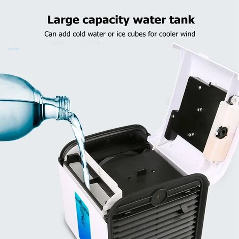 Mini Ventilateur De Bureau Climatiseur USB 7.5W 3 Vitesses 16.5 X 16.5 X 19 Cm ≤35dB 7 Mini Ventilateur De Bureau Climatiseur USB 7.5W 3 Vitesses 16.5 X 16.5 X 19 Cm ≤35dB – Image 5