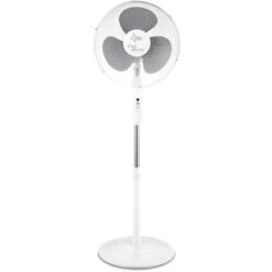Suntec Ventilateur Sur Pied CoolBreeze 4000 SV, Silencieux, Ø 40cm, 3 Vitesses, Oscillation Horizontale à 80°, Réglable En Hauteur, Minuterie, Puissance Max. 45 W