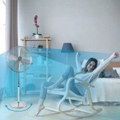 Suntec Ventilateur Sur Pied CoolBreeze 4000 SVM - Ø 40 Cm, 3 Vitesses, Oscillation Horizontale, Réglable En Hauteur, Puissance Max. 50 W 11 Suntec Ventilateur Sur Pied CoolBreeze 4000 SVM - Ø 40 Cm, 3 Vitesses, Oscillation Horizontale, Réglable En Hauteur, Puissance Max. 50 W -Climatiseur Et Ventilateur 19322967 5