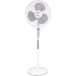 Suntec Ventilateur Sur Pied CoolBreeze 4000 SV-RC - Ø 40cm , 3 Vitesses, Oscillation Horizontale à 80°, Réglable En Hauteur, Minuterie, Avec Télécommande,45 W