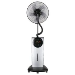 Ventilateur Brumisateur Sur Pied 3 Vitesses VB 02 Gris Noir