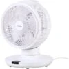 AREBOS Ventilateur De Table Avec Télécommande & Minuterie 55W Oscillation 3D Ventilateur Avec 4 Niveaux De Vitesse