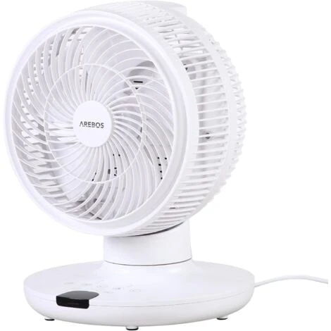 AREBOS Ventilateur De Table Avec Télécommande & Minuterie 55W Oscillation 3D Ventilateur Avec 4 Niveaux De Vitesse 3 AREBOS Ventilateur De Table Avec Télécommande & Minuterie 55W Oscillation 3D Ventilateur Avec 4 Niveaux De Vitesse