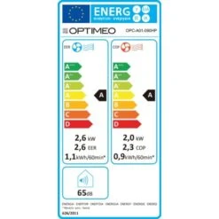 Climatiseur Mobile Réversible 2600W (9000BTU) Pour Les Pièces Jusqu'à 25m2 OPC-A01-090HP OPTIMEO (Marque Française) -Climatiseur Et Ventilateur 30534447 5