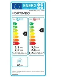 Climatiseur Mobile Réversible 3500W (12000BTU) Silencieux Pour Les Pièces De 25 à 35m2 OPC-C02-121HP OPTIMEO (Marque Française) -Climatiseur Et Ventilateur 30534450 4