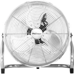 Ventilateur De Sol 50 Cm De Diamètre, 3 Vitesses, Tête De Ventilateur Réglable - Adapté Pour Les Gymnases, Ateliers, Garages Pro Breeze