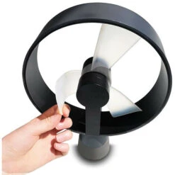 Ventilateur AIRAIN Anthracite Air&me, Ventilateur De Table Ultra Silencieux Avec Un Niveau Sonore De 25 DB., Débit D'air De 778 M3, Adapté à Une Pièce De 12 M² Max., -Climatiseur Et Ventilateur 40202227 5