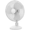 Ventilateur De Table Silencieux Mobile Blanc 40W - D40cm - 3-en-1 - 3 Niveaux De Vitesses - Fonction Oscillation