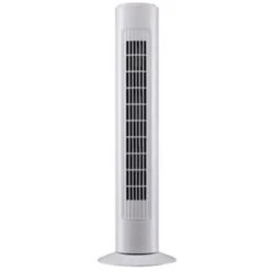 Ventilateur Colonne Tour Oscillant Blanc 50W - 74cm - 3 Vitesses /salon