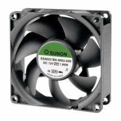 Sunon EE80251BX-000U-A99 Ventilateur Axial 12 V/DC 76.45 M³/h (L X L X H) 80 X 80 X 25 Mm