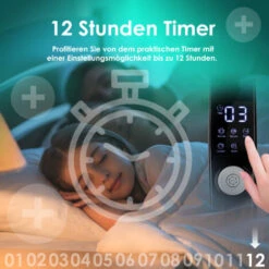 KESSER® Ventilateur Sur Pied Avec Télécommande Et Affichage LED - Minuterie, 12 vitesses - Oscillation Silencieuse 80 degrés - Ventilateur Réglable En Hauteur 120 - 135 cm - Tête Inclinable 35 degrés, 9 KESSER® Ventilateur Sur Pied Avec Télécommande Et Affichage LED - Minuterie, 12 vitesses - Oscillation Silencieuse 80 degrés - Ventilateur Réglable En Hauteur 120 - 135 cm - Tête Inclinable 35 degrés, -Climatiseur Et Ventilateur 51907653 4