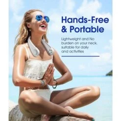 Ventilateur Portable Cou, Ventilateur USB Mains Libres Sans Lame, Mini Ventilateur De Cou Silencieux Sans Pale Rechargeable, Flux D’air à 360° ,Blanc,GUazhuni 10 Ventilateur Portable Cou, Ventilateur USB Mains Libres Sans Lame, Mini Ventilateur De Cou Silencieux Sans Pale Rechargeable, Flux D’air à 360° ,Blanc,GUazhuni -Climatiseur Et Ventilateur 53993214 4