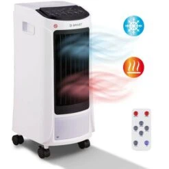 Climatiseur Mobile Silencieux 25m² 5en1 Chauffage 1800W, Sans évacuation, 3 étapes De Ventilation, Refroidissement, Déshumidification/ Purification Télécommande De BRAST -Climatiseur Et Ventilateur 54567508 5