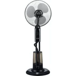 DOMAIR MF25N - Brumiventilateur - 75 Watts - 3 Vitesses - 2646 M3/h - Réservoir D'eau 3 Litres - Avec Télécommande - Noir