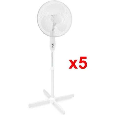 Ventilateur Sur Pied Easymate RD 40 3 Vitesses Pied Réglable 80 à 100 Cm Tête Inclinable - Lot De 5 3 Ventilateur Sur Pied Easymate RD 40 3 Vitesses Pied Réglable 80 à 100 Cm Tête Inclinable - Lot De 5