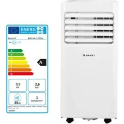Climatiseur Mobile Silencieux 45m² 12000 BTU 53dB(A) Cl.A (115m³) Télécommande Toutes Fonctions, Mode Veille, Minuterie, Fonction Oscillante Fonct. Automatique - Climatiseur Monoblock 16°C -31°C De BR 10 Climatiseur Mobile Silencieux 45m² 12000 BTU 53dB(A) Cl.A (115m³) Télécommande Toutes Fonctions, Mode Veille, Minuterie, Fonction Oscillante Fonct. Automatique - Climatiseur Monoblock 16°C -31°C De BR -Climatiseur Et Ventilateur 58158818 4