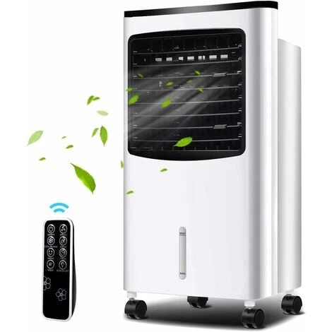 GOPLUS Rafraîchisseur D’Air Mobile, Refroidisseur Par Evaporation, Ventilateur Glacons, Reservoir D’eau 8L, 75W, 3 Vitesses, Minuterie 7,5H, Oscillation Horizontale Et Verticale(127m³/h) 3 GOPLUS Rafraîchisseur D’Air Mobile, Refroidisseur Par Evaporation, Ventilateur Glacons, Reservoir D’eau 8L, 75W, 3 Vitesses, Minuterie 7,5H, Oscillation Horizontale Et Verticale(127m³/h)