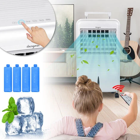 Froadp 80W Climatiseur Portatif Climatisation Mobile Sans Tuyau D'échappement Ventilateur D’humidification 3 En 1 Refroidisseur D'air Avec Télécommande Et Minuterie (Capacité De 6 Litres) 4 Froadp 80W Climatiseur Portatif Climatisation Mobile Sans Tuyau D'échappement Ventilateur D’humidification 3 En 1 Refroidisseur D'air Avec Télécommande Et Minuterie (Capacité De 6 Litres) – Image 2