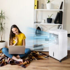 Froadp 80W Climatiseur Portatif Climatisation Mobile Sans Tuyau D'échappement Ventilateur D’humidification 3 En 1 Refroidisseur D'air Avec Télécommande Et Minuterie (Capacité De 6 Litres) 9 Froadp 80W Climatiseur Portatif Climatisation Mobile Sans Tuyau D'échappement Ventilateur D’humidification 3 En 1 Refroidisseur D'air Avec Télécommande Et Minuterie (Capacité De 6 Litres) -Climatiseur Et Ventilateur 66219925 3