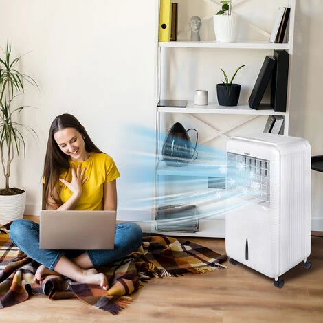 Froadp 80W Climatiseur Portatif Climatisation Mobile Sans Tuyau D'échappement Ventilateur D’humidification 3 En 1 Refroidisseur D'air Avec Télécommande Et Minuterie (Capacité De 6 Litres) 5 Froadp 80W Climatiseur Portatif Climatisation Mobile Sans Tuyau D'échappement Ventilateur D’humidification 3 En 1 Refroidisseur D'air Avec Télécommande Et Minuterie (Capacité De 6 Litres) – Image 3
