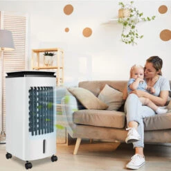 Froadp 80W Climatiseur Portatif, Climatisation Mobile Sans Tuyau D'échappement, Ventilateur D’humidification 3 En 1, Refroidisseur D'air Avec Fonction De Purification (Capacité De 4 Litres) 9 Froadp 80W Climatiseur Portatif, Climatisation Mobile Sans Tuyau D'échappement, Ventilateur D’humidification 3 En 1, Refroidisseur D'air Avec Fonction De Purification (Capacité De 4 Litres) -Climatiseur Et Ventilateur 66219929 3