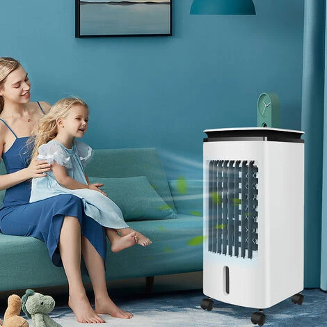 Froadp 80W Climatiseur Portatif, Climatisation Mobile Sans Tuyau D'échappement, Ventilateur D’humidification 3 En 1, Refroidisseur D'air Avec Fonction De Purification (Capacité De 4 Litres) 7 Froadp 80W Climatiseur Portatif, Climatisation Mobile Sans Tuyau D'échappement, Ventilateur D’humidification 3 En 1, Refroidisseur D'air Avec Fonction De Purification (Capacité De 4 Litres) – Image 5