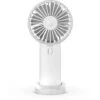 ZXPASRA Ventilateur à Main Portable Ventilateur De Poche Rechargeable Ventilateur USB Petit Ventilateur De Table 3 Vitesse Pour Bureau Voyage Camping（Blanc）