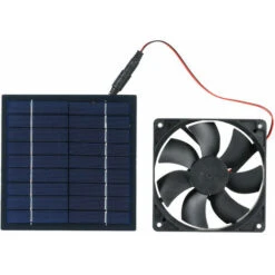 SEENLIN Ventilateur Alimenté Par Panneau Solaire, Ventilateur Solaire 5W 6V, étanche IP65, Sur Le Toit De La Serre De La Caravane, Du Poulailler Et Du Chien