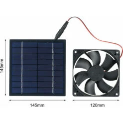 SEENLIN Ventilateur Alimenté Par Panneau Solaire, Ventilateur Solaire 5W 6V, étanche IP65, Sur Le Toit De La Serre De La Caravane, Du Poulailler Et Du Chien 9 SEENLIN Ventilateur Alimenté Par Panneau Solaire, Ventilateur Solaire 5W 6V, étanche IP65, Sur Le Toit De La Serre De La Caravane, Du Poulailler Et Du Chien -Climatiseur Et Ventilateur 75561558 3