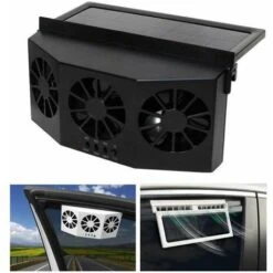 OAAO Ventilateur D'extraction De Voiture à énergie Solaire, Ventilateur De Radiateur De Voiture, Ventilateur De Radiateur D'échappement D'aérateur
