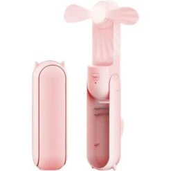 Ventilateur Portatif Rechargeable Petit Ventilateur De Poche Portable à Piles - Ventilateur De Bureau Portatif à Refroidissement Silencieux Pour Bureau, Shopping, Voyage, Camping En Plein