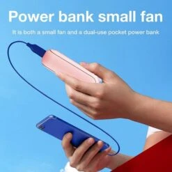 Ventilateur Portatif Rechargeable Petit Ventilateur De Poche Portable à Piles - Ventilateur De Bureau Portatif à Refroidissement Silencieux Pour Bureau, Shopping, Voyage, Camping En Plein -Climatiseur Et Ventilateur 88773484 5
