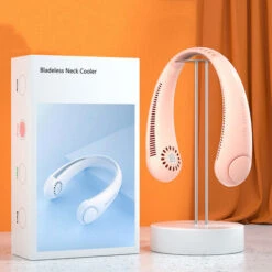 Ventilateur De Cou Portable, Ventilateur Mains Libres Sans Pale, Ventilateur Personnel Portable Fonctionnant Avec Une Batterie De 4000 MAh, Ventilateur USB, 3 Vitesses - Ventilateur De Cou Blanc 4000 -Climatiseur Et Ventilateur 89874929 5