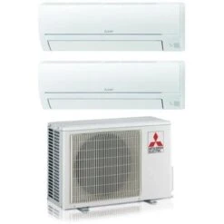 MITSUBISHI ELECTRIC DUAL SPLIT INVERTER AIR CONDITIONER SERIES SMART MSZ-HR 9000+9000 AVEC MXZ-2HA40VF GAS R-32 WI-FI OPTIONAL 9+9 - NEW