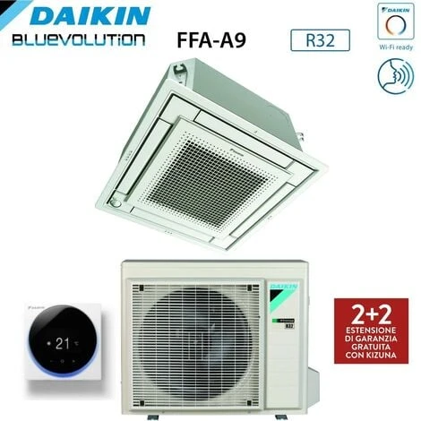 DAIKIN CLIMATISEUR À CASSETTE ENTIÈREMENT PLAT 9000 BTU FFA25A9 R-32 WI-FI EN OPTION AVEC GRILLE INCLUSE CLASSE A++/A+ - GARANTIE ITALIENNE DAIKIN MADOKA WHITE BRC1H519W / BRC1H52W,ITALY 2+2 4 DAIKIN CLIMATISEUR À CASSETTE ENTIÈREMENT PLAT 9000 BTU FFA25A9 R-32 WI-FI EN OPTION AVEC GRILLE INCLUSE CLASSE A++/A+ - GARANTIE ITALIENNE DAIKIN MADOKA WHITE BRC1H519W / BRC1H52W,ITALY 2+2 – Image 2