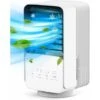 BDD Climatiseur Portable, 4 En 1 Refroidisseur D'air, 700ML Climatiseur Mobile Silencieux, 120°Oscilación, 3 Vitesses, Ventilateur, Purificateur D'air, Maison, Bureau, Blanc, Large -Climatiseur Et Ventilateur 93444768 1