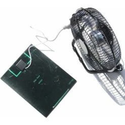 Ventilateur 5,2 W 6 V Alimenté Par Panneau Solaire 20,3 Cm Pour Camping, Caravane, Yacht, Serre, Maison De Chien, Poulailler -Climatiseur Et Ventilateur 94080787 3