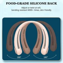 Ventilateur De Cou Portable Personnel, Mini Ventilateur Rechargeable USB Sans Lame Silencieux Avec Flux D’air à 360°et 3 Vitesses, Ventilateur Suspendu Mains Libres Pour Voyage Bureau Domicile Sport,R -Climatiseur Et Ventilateur 95079007 4