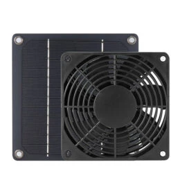 Ventilateur D'extraction De Panneau Solaire, Ventilateur D'extraction Portable 3W 12V Pour Serres, Maisons Pour Animaux De Compagnie, Poulailler -Climatiseur Et Ventilateur 97732179 3