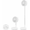 Fan Ventilateur De Sol,Ventilateur De Table,Ventilateur Silencieux à 4 Vitesses,19,7 Cm, Batterie 7200mAh, Réglable En Hauteur Et Pliable, Chargement Via USB -Climatiseur Et Ventilateur 98449077 1